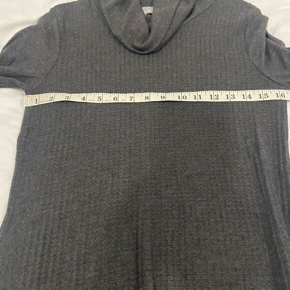 Harmony Balance NWT women’s long sleeve turtleneck gray cardigan size small​​ - Picture 7 of 11